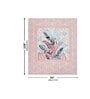 Pink Traditional 180 TC Cotton Printed Bedsheet With Two Pillow Covers For Queen Bed (Leaf Printed ,Pink ,153 GSM)