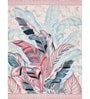 Pink Traditional 180 TC Cotton Printed Bedsheet With Two Pillow Covers For Queen Bed (Leaf Printed ,Pink ,153 GSM)