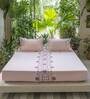 Pink Traditional 210 TC 100% Cotton King Sized Bed Sheets with 2 Pillow Covers