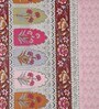 Pink Traditional 300 TC Cotton King Sized Bed Sheets with 2 Pillow Covers