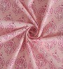 Pink Traditional 300 TC Cotton King Sized Bed Sheets with 2 Pillow Covers