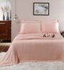 Pink Traditional GSM 320 Cotton Double Bed Cover