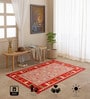 Pink Traditional Hand Woven 5 Ft X 3 Ft  Dhurrie
