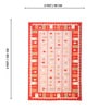 Pink Traditional Hand Woven 5 Ft X 3 Ft  Dhurrie