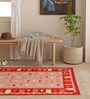 Pink Traditional Hand Woven 5 Ft X 3 Ft  Dhurrie