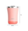 3 in 1 350ml Pink Stainless Steel Sipper