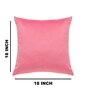 Pink Velevt Solids 18x18 inches  Large Cushion Covers  (2Pcs)