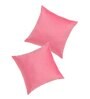 Pink Velevt Solids 24x24 inches  Large Cushion Covers  (2Pcs)