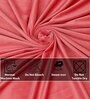 Pink Velevt Solids 8ft Light Filtering Eyelet Long Door Curtain