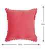 Pink Velvet Abstract 16X16 Inches Cushion Covers (Pack of 2)