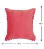 Pink Velvet Abstract 16X16 Inches Cushion Covers (Pack of 5)