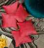 Pink Velvet Abstract 16X16 Inches Cushion Covers (Pack of 5)