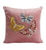 Pink Velvet Textured 18x18 inches Cushion Covers (Pack of 2)
