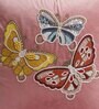 Pink Velvet Textured 18x18 inches Cushion Covers (Pack of 2)