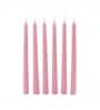 Pink Wax Taper Candles Set Of 6