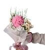 Pink Whisper Crochet Carnations Bouquet