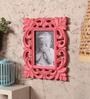 Pink Wooden Handcrafted Vertical Wall Hanging Photo Frame