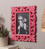 Pink Wooden Handcrafted Vertical Wall Hanging Photo Frame