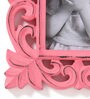 Pink Wooden Handcrafted Vertical Wall Hanging Photo Frame