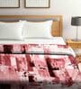 Pink Abstract Wool 1000 GSM Double Bed Blanket