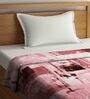 Pink Abstract Wool 1000 GSM Single Bed Blanket