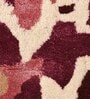 Buy Pink Wool Abstract 4 ft x 6 ft Hand Tufted Carpet Carpet