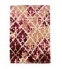 Buy Pink Wool Abstract 4 ft x 6 ft Hand Tufted Carpet Carpet