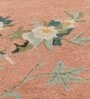 Pink Wool Floral 3 x 5 Feet Hand Tufted Carpet