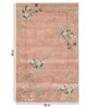 Pink Wool Floral 3 x 5 Feet Hand Tufted Carpet