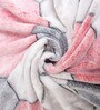 Pink Wool Geometric 350 GSM Premium Double bed blanket