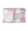 Pink Wool Geometric 350 GSM Premium Double bed blanket