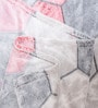 Pink Wool Geometric 350 GSM Premium Double bed blanket