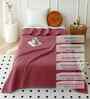 Pink Wool Plain 300 GSM Single Bed woolen blanket