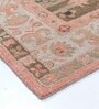 Pink Wool Traditional 6 ft x 9 ft Hand Tufted Carpet