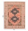 Pink Wool Traditional 6 ft x 9 ft Hand Tufted Carpet