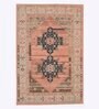 Pink Wool Traditional 6 ft x 9 ft Hand Tufted Carpet