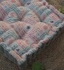 Pink Woven Jute 20 x 20 Inches Floor Cushion