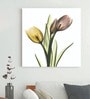 Pink Yellow tulips Faith Poster Print Flower Canvas art Print, Modern X-Ray Wall Painting For Living Room D cor