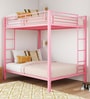 Pinkin Metal Bunk Bed in Pink Colour