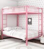 Pinkin Metal Bunk Bed in Pink Colour