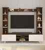 Pinn TV Unit In Brown Maple & White Finish