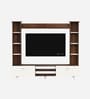 Pinn TV Unit In Brown Maple & White Finish