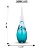 Pinnacle Drop Luxury Art Glass Vase L