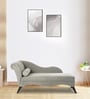 Dreamzz Furniture Pioneer Fabric Chaise Lounger in Grey Colour