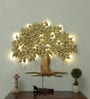 Iron Decorative Tree Wall Art With Led In Yellow