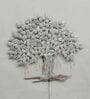 Iron Piple Tree Wall Art With LED In White