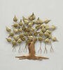Iron Piple Tree Wall Art In Gold