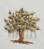 Iron Piple Tree Wall Art In Gold