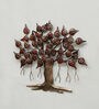 Iron Piple Tree Wall Art In Brown
