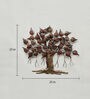 Iron Piple Tree Wall Art In Brown